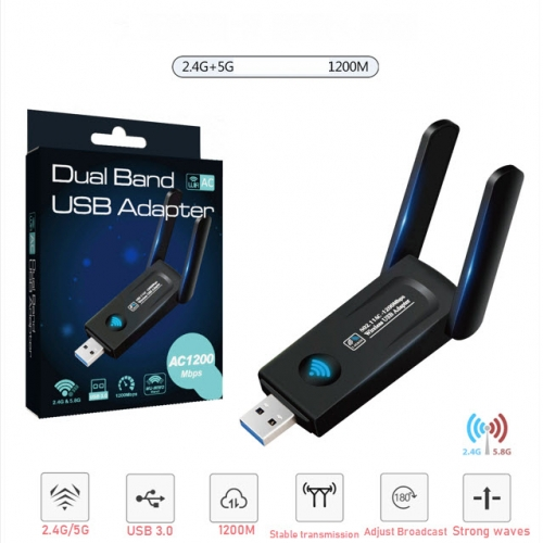 Card Mạng Không Dây Băng Tần Kép 1200M Resix RE-1202 Gigabit USB3.0 WIFI RTL8812BU