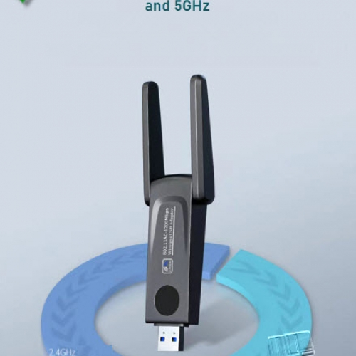 Card Mạng Không Dây Băng Tần Kép 1200M Resix RE-1202 Gigabit USB3.0 WIFI RTL8812BU